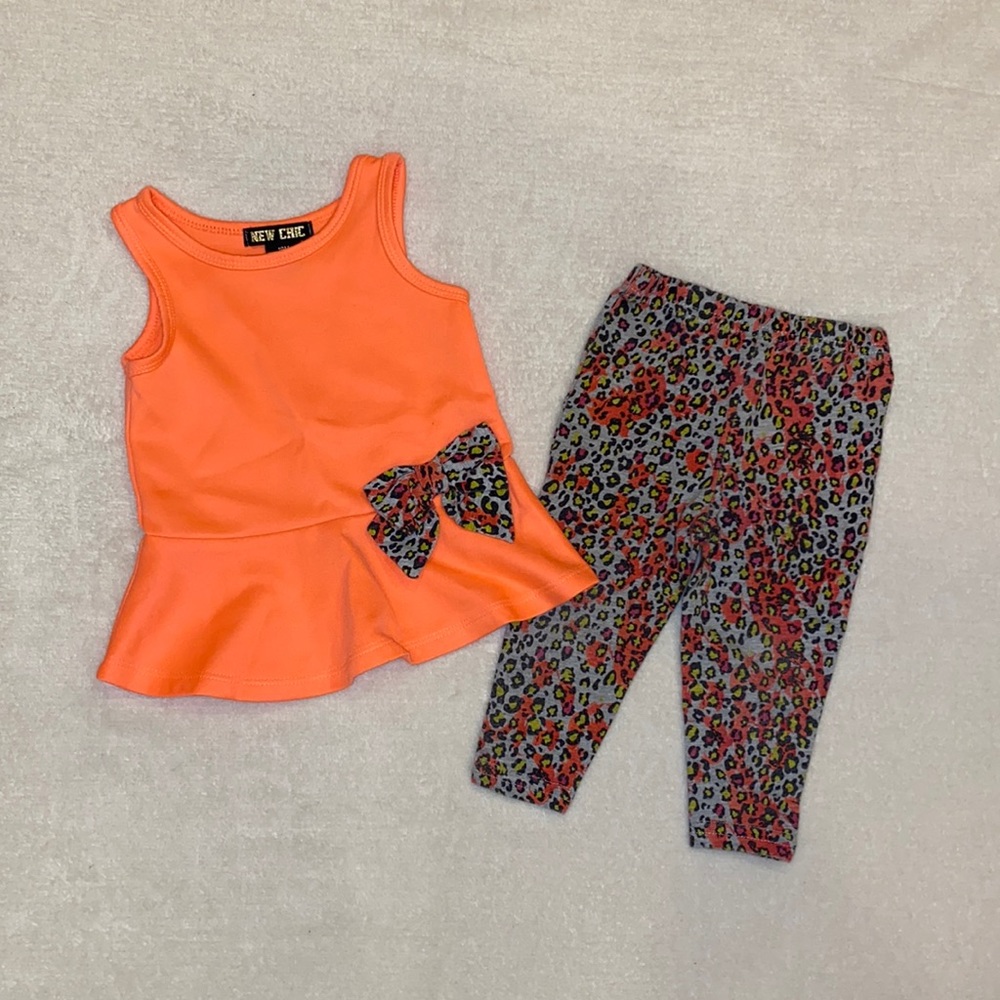 New Chic Two Piece Leopard Outfit